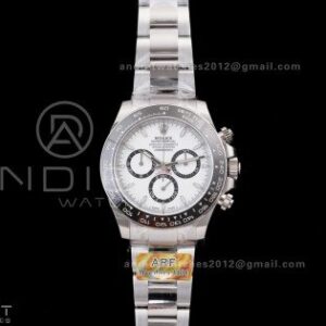Daytona 126500 ARF 1:1 Best Edition White Dial on SS Bracelet Strap DD4131