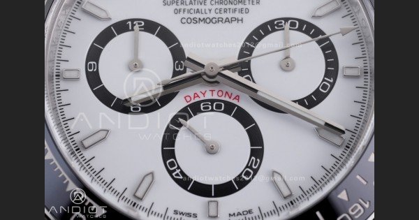 Daytona 126500 ARF 1:1 Best Edition White Dial on SS Bracelet Strap DD4131 - Image 5