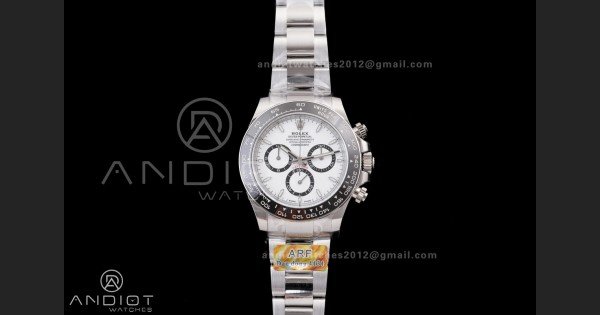Daytona 126500 ARF 1:1 Best Edition White Dial on SS Bracelet Strap DD4131