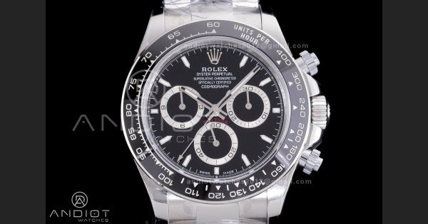 Daytona 126500 UFO 1:1 Best Edition 904L Steel Black Dial on SS Braclet UF4131 (Free Sprung) - Image 3