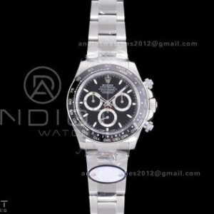 Daytona 126500 UFO 1:1 Best Edition 904L Steel Black Dial on SS Braclet UF4131 (Free Sprung)