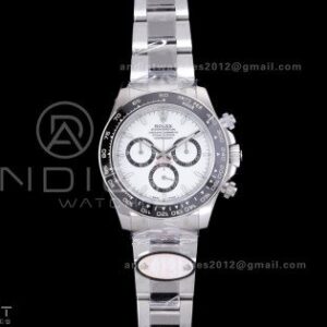 Daytona 126500 UFO 1:1 Best Edition 904L Steel White Dial on SS Braclet UF4131 (Free Sprung)