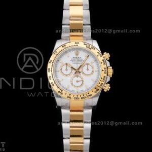 Daytona 126503 Gain Weight VSF 1:1 Best Edition YG/SS White Dial Black On Oyster Bracelet DD4131