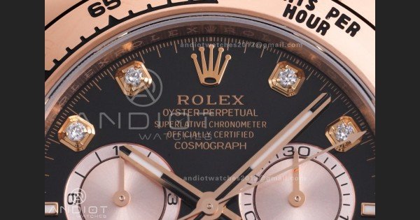 Daytona 126505 VSF 1:1 Best Edition 904L Steel Black/diamond RG Dial on RG Braclet DD4131 V3 (Weighted) - Image 4