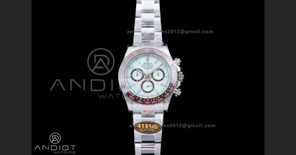 Daytona 126506 Gain Weight QF 1:1 Best Edition Ice Blue Dial T Diamond Markers on Bracelet SH4131 V6
