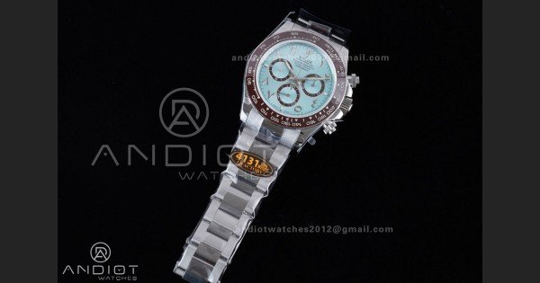 Daytona 126506 QF 1:1 Best Edition Ice Blue Arabic Dial on SS Bracelet QF4131 V6 (Gain Weight) - Image 2