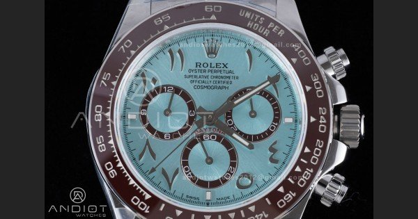 Daytona 126506 QF 1:1 Best Edition Ice Blue Arabic Dial on SS Bracelet QF4131 V6 (Gain Weight) - Image 3