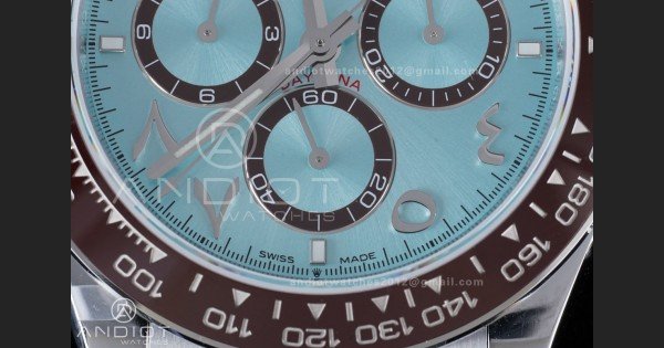 Daytona 126506 QF 1:1 Best Edition Ice Blue Arabic Dial on SS Bracelet QF4131 V6 (Gain Weight) - Image 6