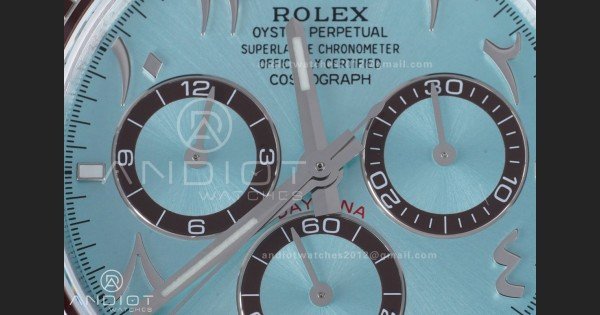 Daytona 126506 QF 1:1 Best Edition Ice Blue Arabic Dial on SS Bracelet QF4131 V6 (Gain Weight) - Image 7