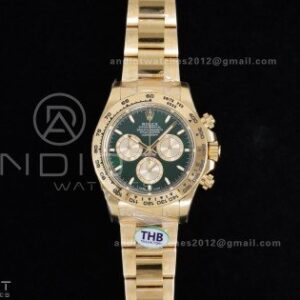 Daytona 126508 THBF 1:1 Best Edition Green/YG Dial on YG Bracelet SH4131