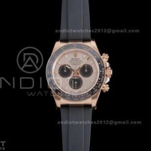 Daytona 126515 Gain Weight VSF 1:1 Best Edition RG Dial Black Sub-dial Stick Marker On Oyster-flex Strap DD4131