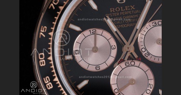 Daytona 126515 QF 1:1 Best Edition Black/RG Dial on Oysterflex Strap QF4131 V10 (Gain Weight) - Image 4
