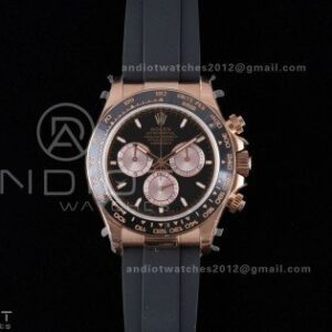 Daytona 126515 QF 1:1 Best Edition Black/RG Dial on Oysterflex Strap QF4131 V10 (Gain Weight)