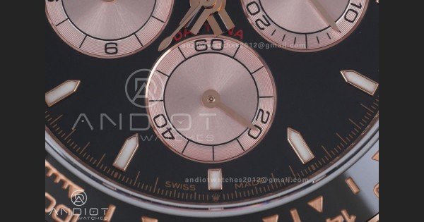 Daytona 126515 QF 1:1 Best Edition Black/RG Dial on Oysterflex Strap QF4131 V10 (Gain Weight) - Image 6