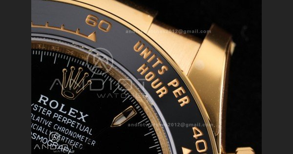 Daytona 126518 Gain Weight VSF 1:1 Best Edition Black Dial Gold Rim Black Sub-dial Stick Marker on Oyster-flex Strap DD4131 - Image 7