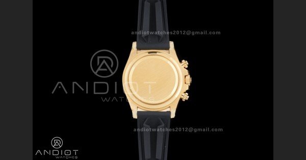 Daytona 126518 Gain Weight VSF 1:1 Best Edition Black Dial Gold Rim Black Sub-dial Stick Marker on Oyster-flex Strap DD4131 - Image 8