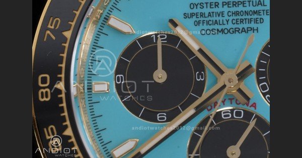 Daytona 126518 THBF 1:1 Best Edition Tiffany Blue Dial on Oysterflex Strap SH4131 - Image 4