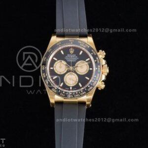 Daytona 126518 VSF 1:1 Best Edition Black/YG Dial on Oysterflex Strap VS4131 V2 (Weighted)