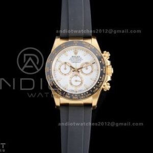 Daytona 126518 VSF 1:1 Best Edition White Dial on Oyster-flex Strap VS4131 V2 (Weighted)