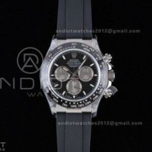 Daytona 126519 QF 1:1 Best Edition Black/Silver Dial on Oysterflex Strap QF4131 V10 (Gain Weight)