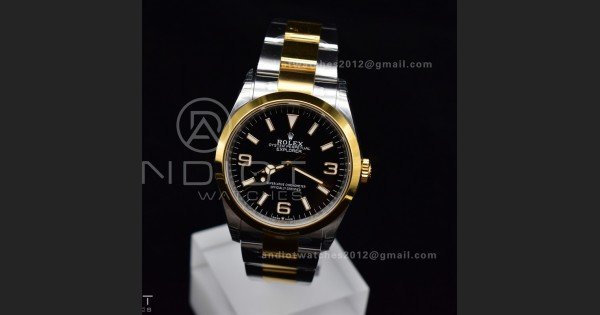 Explorer 124273 36mm 904L Steel VSF 1:1 Best Edition Black Dial on SS/YG Bracelet DD3230
