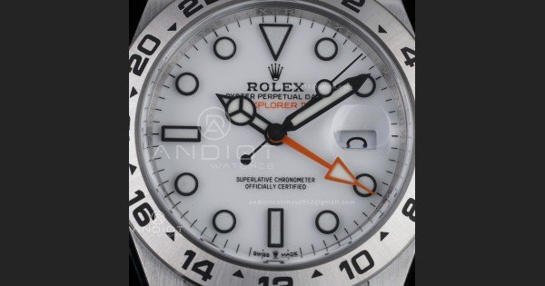 Explorer II 42mm 226570 904L SS ARF 1:1 Best Edition White Dial on Bracelet SH3285 CHS - Image 3