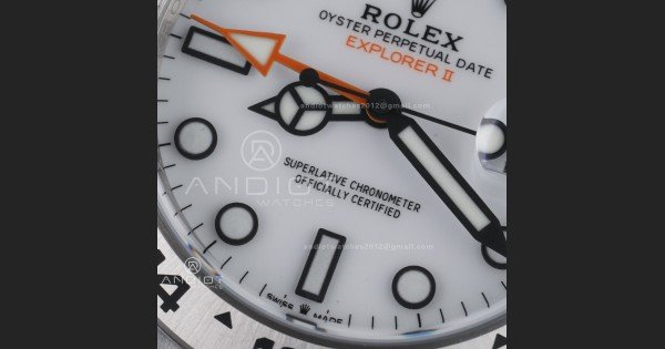 Explorer II 42mm 226570 904L SS ARF 1:1 Best Edition White Dial on Bracelet SH3285 CHS - Image 5