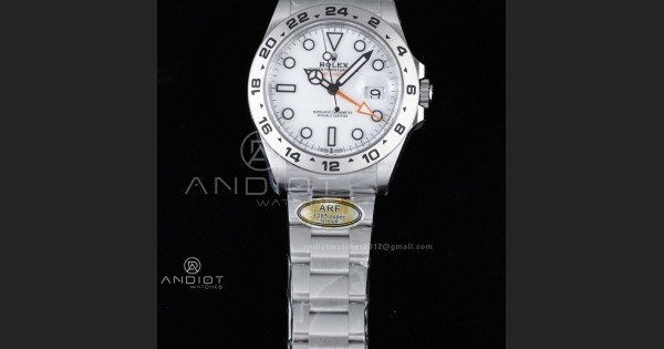 Explorer II 42mm 226570 904L SS ARF 1:1 Best Edition White Dial on Bracelet SH3285 CHS