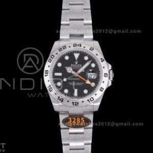 Explorer II 42mm 226570 904L V2 SS QF 1:1 Best Edition Black Dial on Bracelet SH3285 CHS