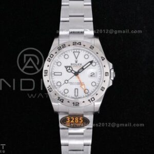 Explorer II 42mm 226570 904L V2 SS QF 1:1 Best Edition White Dial on Bracelet SH3285 CHS
