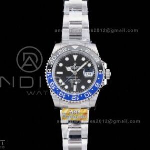GMT-Master II 126710 BLNR Black/Blue Ceramic ARF 1:1 Batman Best Edition Black Dial On Oyster Bracelet DD3285