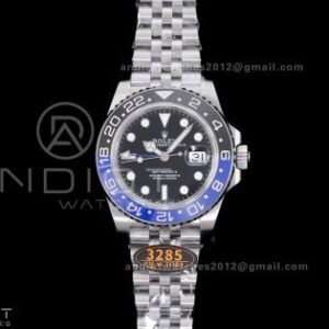 GMT-Master II 126710 BLNR Black/Blue V3 904L SS QF 1:1 Batgirl Best Edition Black Dial On Jubilee Bracelet DD3285
