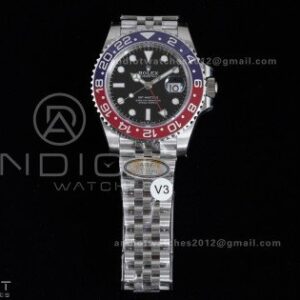 GMT Master II 126710 BLRO 904L SS ARF 1:1 Best Edition On Jubilee Bracelet New SH3285 (UV Bezel Upgraded) V3