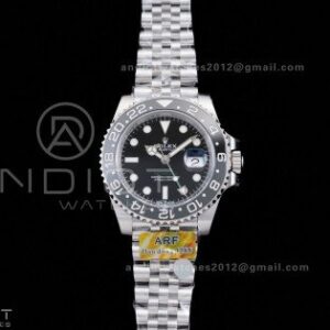 GMT-Master II 126710 GRNR Black/Gray Ceramic ARF 1:1 Bruce Wayne Best Edition Black Dial On Jubilee Bracelet DD3285