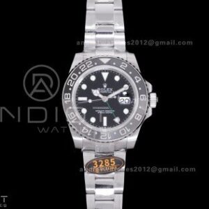 GMT-Master II 126710 GRNR Black/Gray V3 904L SS QF 1:1 Bruce Wayne Best Edition Black Dial On Oyster Bracelet DD3285