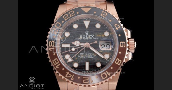 GMT Master II 126715 CHNR ARF Best Edition Tiger Iron Dial on RG Oyster Bracelet Sh3285 - Image 3