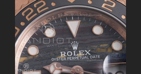 GMT Master II 126715 CHNR ARF Best Edition Tiger Iron Dial on RG Oyster Bracelet Sh3285 - Image 4