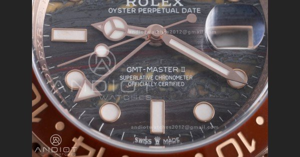GMT Master II 126715 CHNR ARF Best Edition Tiger Iron Dial on RG Oyster Bracelet Sh3285 - Image 5