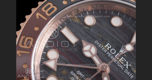 GMT Master II 126715 CHNR ARF Best Edition Tiger Iron Dial on RG Oyster Bracelet Sh3285 - Image 6