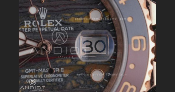 GMT Master II 126715 CHNR ARF Best Edition Tiger Iron Dial on RG Oyster Bracelet Sh3285 - Image 7