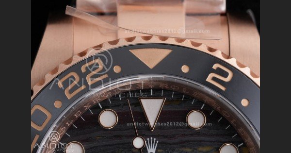 GMT Master II 126715 CHNR ARF Best Edition Tiger Iron Dial on RG Oyster Bracelet Sh3285 - Image 8