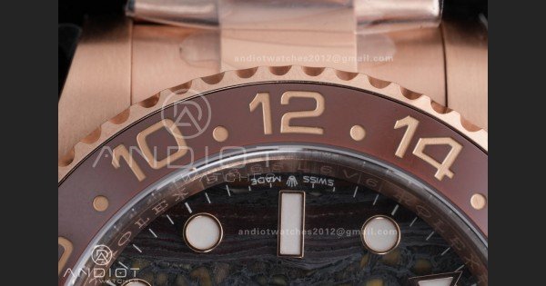 GMT Master II 126715 CHNR ARF Best Edition Tiger Iron Dial on RG Oyster Bracelet Sh3285 - Image 9
