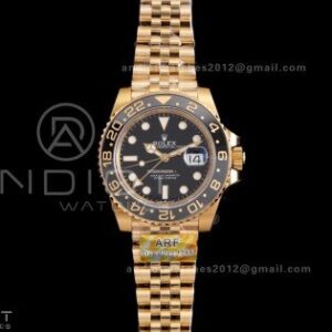 GMT Master II 126718 GRNR ARF 1:1 Best Edition Black Dial on YG Jubilee Bracelet DD3285 CHS