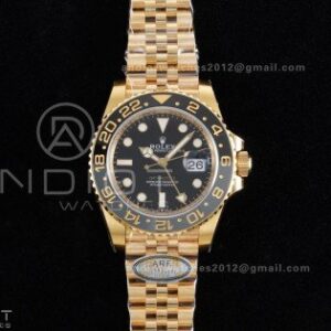 GMT Master II 126718 GRNR ARF Best Edition Black Dial on YG Jubilee Bracelet New SH3285 V2