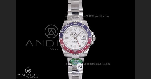 GMT Master II 126719 BLRO 904L SS ARF Pepsi 1:1 Best Edition Meteorite On Oyster Bracelet New SH3285