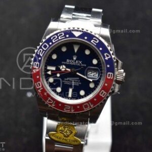 GMT Master II 126719 BLRO Gain Weight Gold Factory 1:1 Best Edition Black Dial on Oyster Bracelet VR3285 CHS