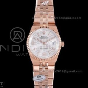 Land Dweller 127335 DIWF Best Edition White Dial on RG Bracelet A7135