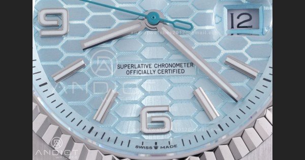 Land Dweller 127336 DIWF Best Edition Ice Blue Dial on SS Bracelet A7135 - Image 5