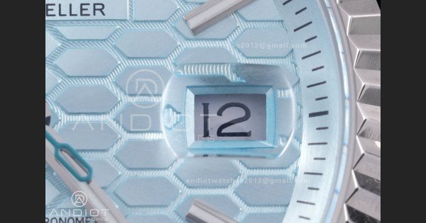 Land Dweller 127336 DIWF Best Edition Ice Blue Dial on SS Bracelet A7135 - Image 6