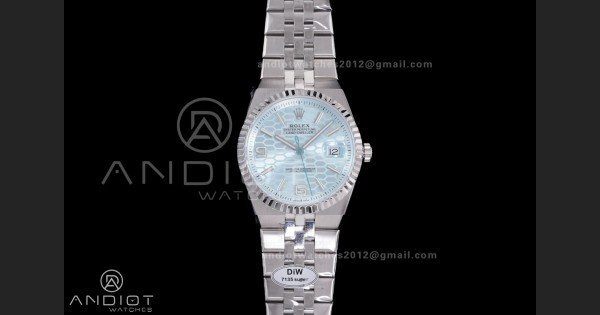 Land Dweller 127336 DIWF Best Edition Ice Blue Dial on SS Bracelet A7135